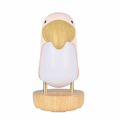 Rabbitfriends lesena lučka Bird Lamp z Bluetooth zvočnikom - Roza