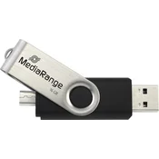 Mediarange mr931-2 usb flash memorija 16gb/2.0/otg micro usb+usb dual drive ( UFMR931/Z )