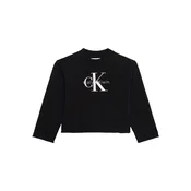 Calvin Klein Jeans Pulover črna / bela
