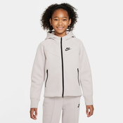 Nike G NSW TCH FLC HD FZ LS, djecja jakna, bijela FD2979
