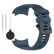 INF Garmin Instinct 3 Dvobarvni Silikonski Pašček za Uro Blue Model 2, (22064146)