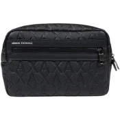 Armani Exchange za moške. XM001272AF12133UC001 Črna reliefna torba (OSFA), Priložnostno, Poliester