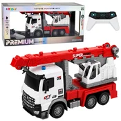 slomart RC tovornjak z dvigalom, premično dvigalo, luči, 1:14
