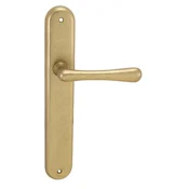Vratno okovje MP Elegant (NAT - Brass natural), krogla/ročica levo, Luknja za cilindrični vložek, MP NAT (naravna medenina), 72 mm