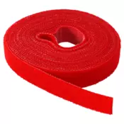 LOGILINK Cicak traka za vezivanje kablova Velcro 4m (Crvena)
