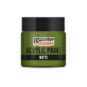 Akrilna barva mat - 50 ml - olivna