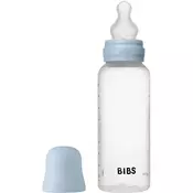 BIBS Anti-Colic Baby Bottle Silicone antikolična steklenička Baby Blue 270 ml