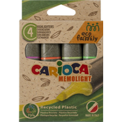 Tekst markeri Carioca Eco Family - Memolight, 4 boje