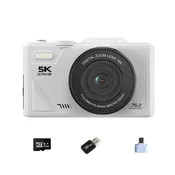 INF 75MP 5K Ultra HD Digitalni Fotoaparat s 128GB Kartico, Type-C Adapterjem, (5000116949)