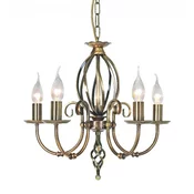 Elstead ART5-AGD-BRASS - Luster na lancu ARTISAN 5xE14/60W/230V