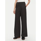 Patrizia Pepe Hlače iz tkanine 8P0696 A375 K103 Črna Regular Fit