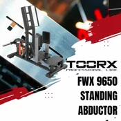 TOORX FWX 9650 Standing Abductor | Profesionalna naprava za stoječe odmikanje nog (trening gluteusa medius, rotatorjev in stabilizatorjev kolkov) | Po naročilu (dobava 7 do 14 dni)