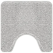Prostirka protiv klizanja s izrezom za WC Siva 50 x 50 cm PP