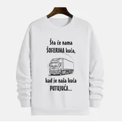 MAFIMI Muški duks Šta ce nama Šoferima kuca, Beli