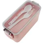 aptel Prenosna lunch box posoda za hrano 750ML + pribor roza