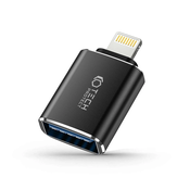 Tech-Protect UltraBoost Lightning (muški) / USB-A (ženski) OTG adapter crni