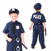 Korbi kostum policista za dečka Halloween karneval (vel. L)