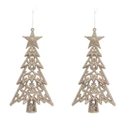 Lilium metalne jelke set/2 14cm 058397