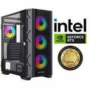 Računalo INSTAR Gamer Hurricane, Intel Core i7 14700F up to 5.4GHz, Vodeno hlađenje, 32GB DDR5, 1TB NVMe SSD, NVIDIA GeForce RTX4080 SUPER 16GB, no ODD, 5 god jamstvo