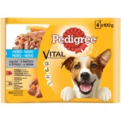 PEDIGREE kesice Adult, piletina i govedina 4x100g