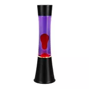 Črna LED lava svetilka (višina 39,5 cm) Etna – Reality
