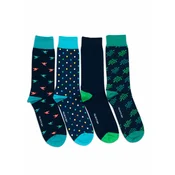 The Arctic Bay Nogavice DEEP BLUE EDITION Gift box 4 Pack Unisex mešane barve