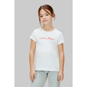 Calvin Klein Jeans Majica  živo rdeča / bela