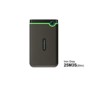 Transcend ts2tsj25m3s hdd e2.5 transcend 2tb usb 3.1 anti-shock iron grey