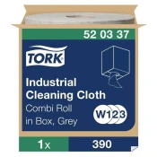 Industrijski robčki v zvitku Tork - W1/W2/W3, sivi, 1 kos