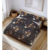 shumee Posteljnina 160x200 temno modra, rastlinska oaza