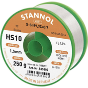 Stannol Stannol HS10 2510 spajkalna žica\, neosvinčena tuljava Sn99\,3Cu0\,7 ROM1 250 g 1.5 mm, (20428502)