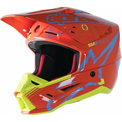 Alpinestars S-M5 Action Helmet Orange Fluorescent/Cyan/Yellow Fluorescent/Glossy L Kaciga