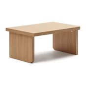 Mizica v hrastovem dekorju v naravni barvi 89x62 cm Oaq – Kave Home