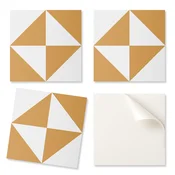 shumee Samolepilne vinilne ploščice Geometrijski trikotniki v kvadratih 20x20x20 cm