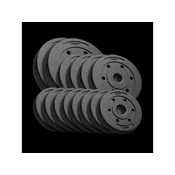 Uteži za palico ( 8x1,25kg + 4x2,5kg + 2x5kg), 31mm, REBEL ACTIVE
