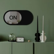 Wallity Ogledalo Ozgl510, 60x30 cm, Sivo