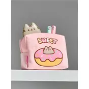 Sinsay - Plišana kozmeticka torbica sa dekorativnim vezom Pusheen the Cat - pastelno roze