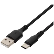 HOME USB kabl za smartphone, USB A / USB type C, 1.0 met., 2.1A - USBAC1