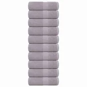 Vidaxl vidaXL Brisače za goste 10 kosov sive 30 x 50 cm 360 g/m2 100 % bombaž