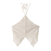 Bershka Top z naramnicami off-bela