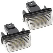 shumee Peugeot 206 207 306 307 308 406 407 5008 Expert Partner Traveller LED luči za registrsko tablico 2 kosa komplet