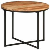 Stolic za kavu 55x55x45 cm od masivnog drva bagrema i željeza
