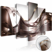 Slika na akrilnom staklu - Golden Storm [Glass] 100x50
