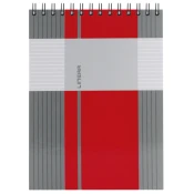 Blok kolegij A5 karo 80L spirala gore mat+lak Linear Marker 4-65