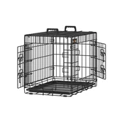 Songmics Pasja kletka 61x435x505 cm črna