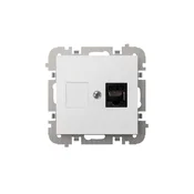 shumee Santra 1x računalniška vtičnica RJ45 brez okvirja, vgradna, bela 4148-10