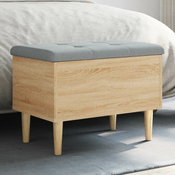 vidaXL Klop za shranjevanje sonoma hrast 62x42x46 cm inženirski les
