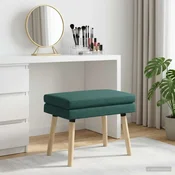 Dvojna klop Temno zelena 60 x 40 x 46 cm Blago