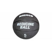 Merco Črna gumijasta medicinska žoga, 5 kg