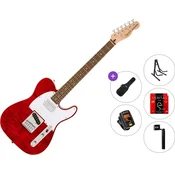 Fender Squier Affinity Series Telecaster FMT SH LRL Standard SET Crimson Red Transparent Elektricna gitara
